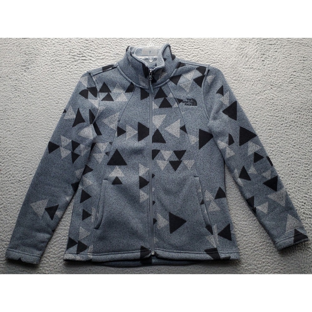 The North Face Crescent Jacket Womens M Multi‎ Aztec Print Fleece Lined Full Zip